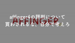 affinger4の評判を参考にして購入するのは危険、理由は4つある